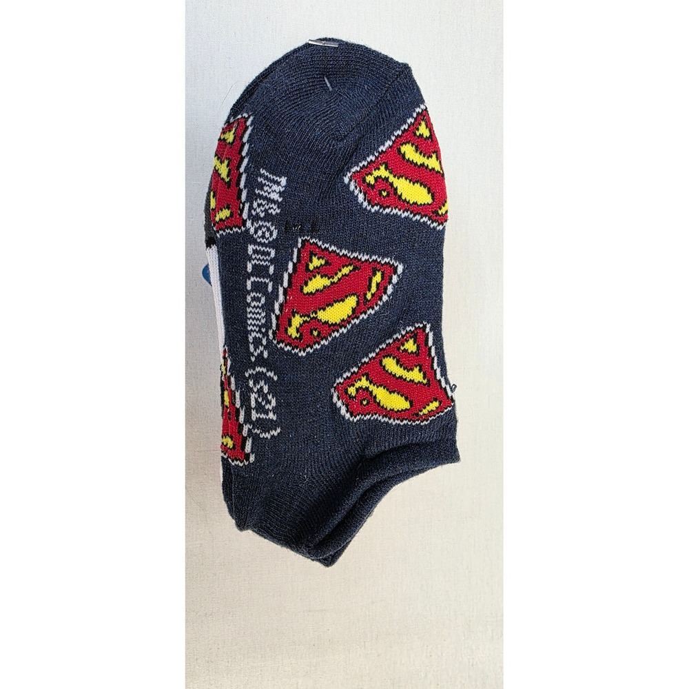 DC Comics Justice League Kids No-Show Socks 5 Pair NWT - Picture 3 of 6